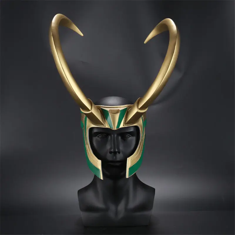 2019 высокое качество фильм ТОР 3 Ragnarok Локи лауфейсон косплей аксессуары ПВХ маска