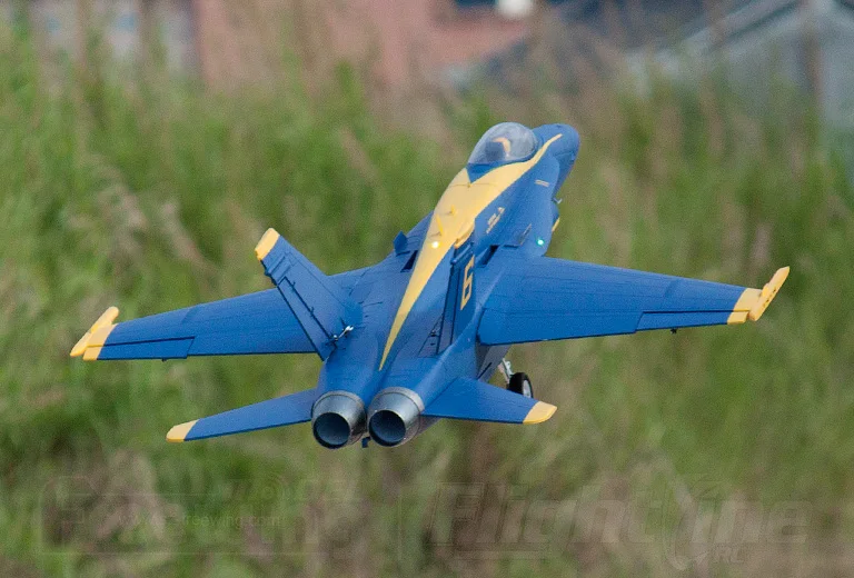 Freewing F18 F/A 18C Hornet Blue Angels 90 мм EDF Jet PNP или комплект + сервопривод выдвижной самолет с