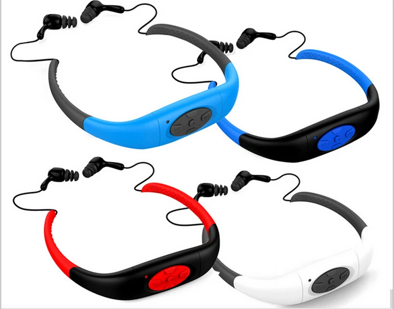 FM Радио Стерео Водонепроницаемый Спортивный MP3 музыкальный плеер наушники