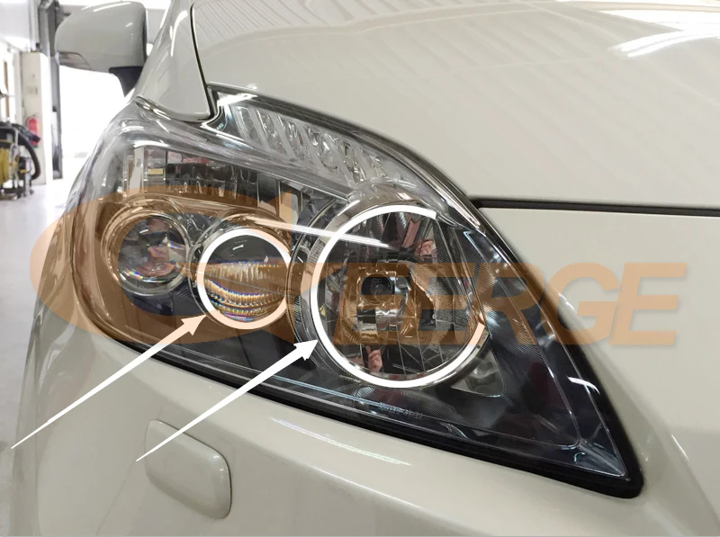 Для Toyota Prius 2012 2013 светодиодный ксеноновый фонарь отличное Ультра яркое освещение smd комплект светодиодов «глаза ангела» DRL