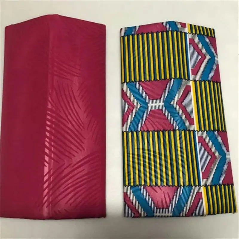 Гана воск печать ткани африканская ткань tissu жаккардовая парча нигерийский