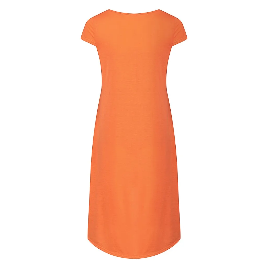 Платье SAGACE с милым принтом для женщин повседневная одежда мам свободная летняя