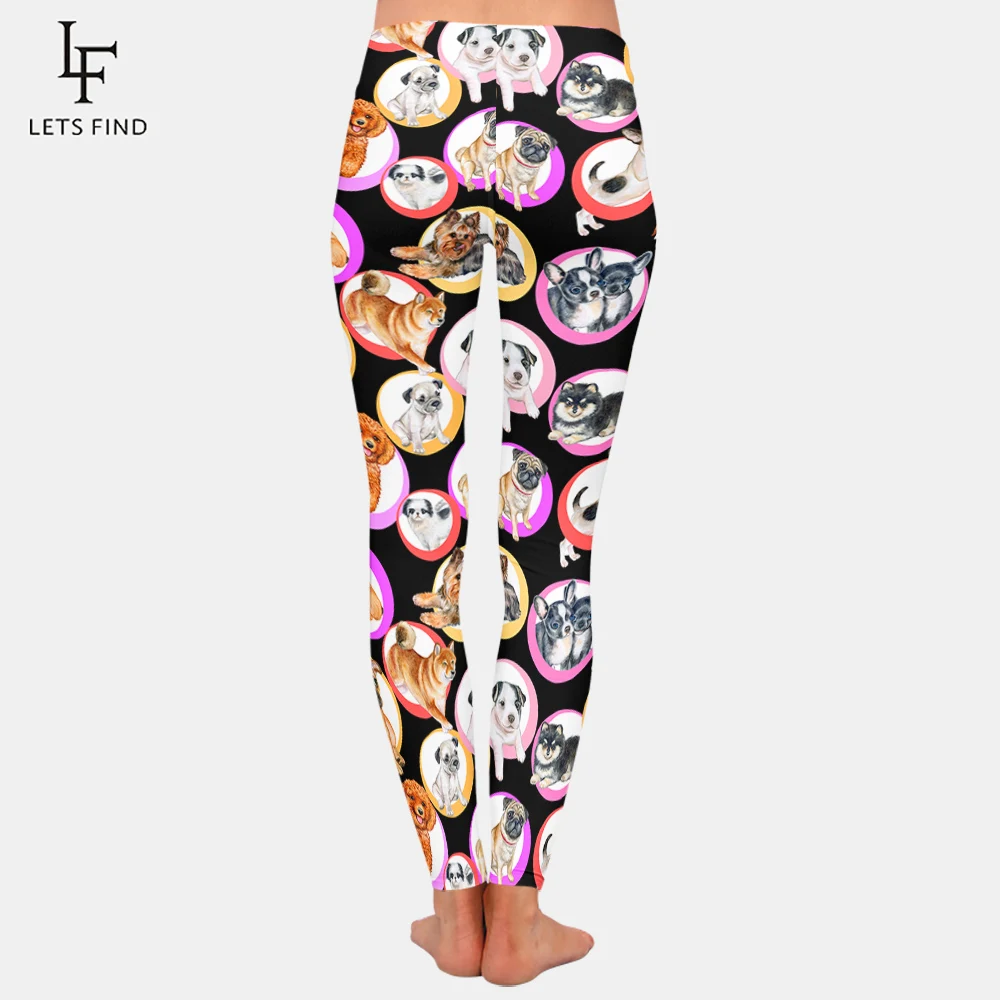 

2019 New Cute Dog Printed Leggings Plus Size Women Sexy Leggins High Elasticity Fitness Famle Pants Soft Casual Leggings
