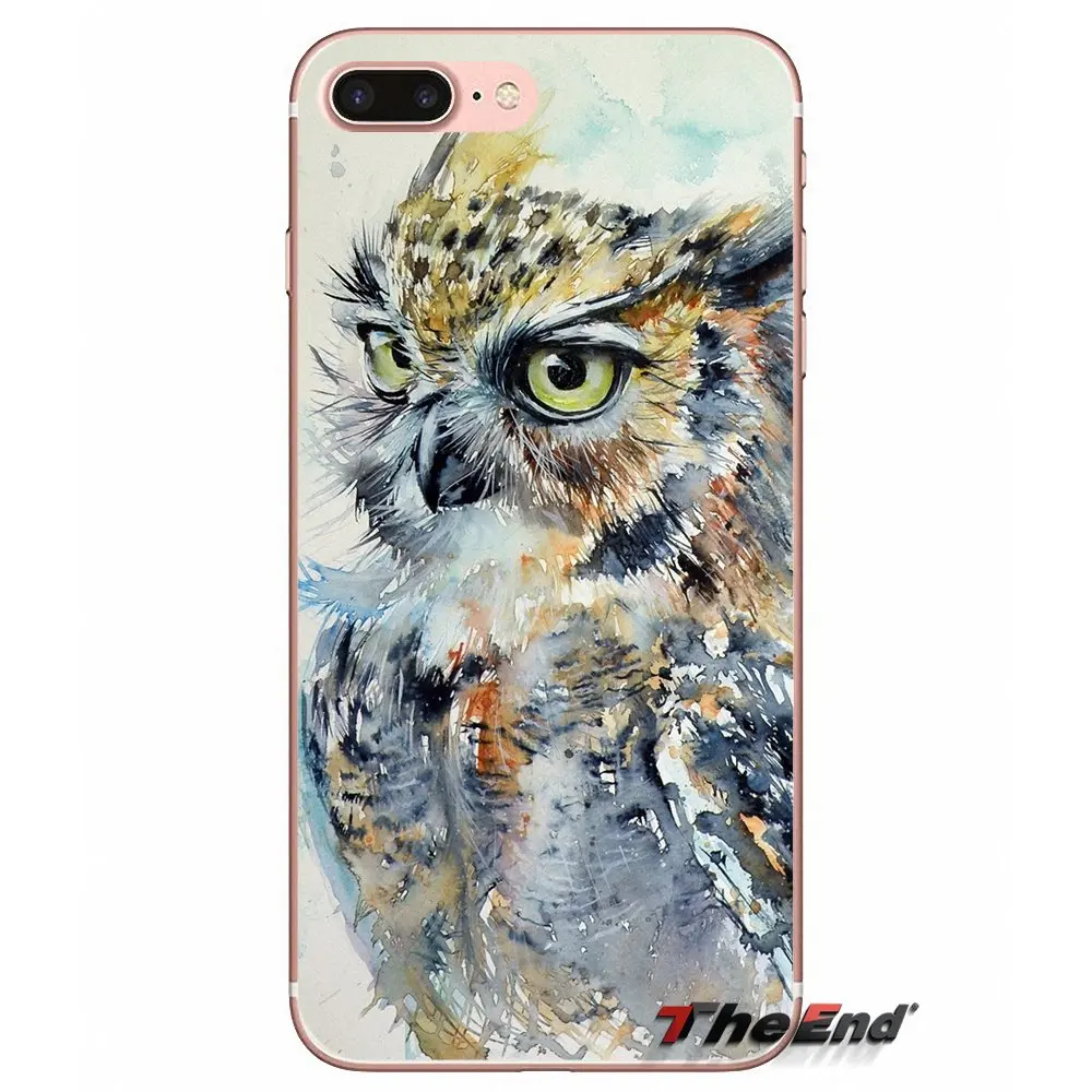 Винтажные аксессуары сова чехлы для телефонов iPhone X 4 4S 5 5S 5C SE 6 6S 7 8 Plus Samsung Galaxy J1 J3 J5