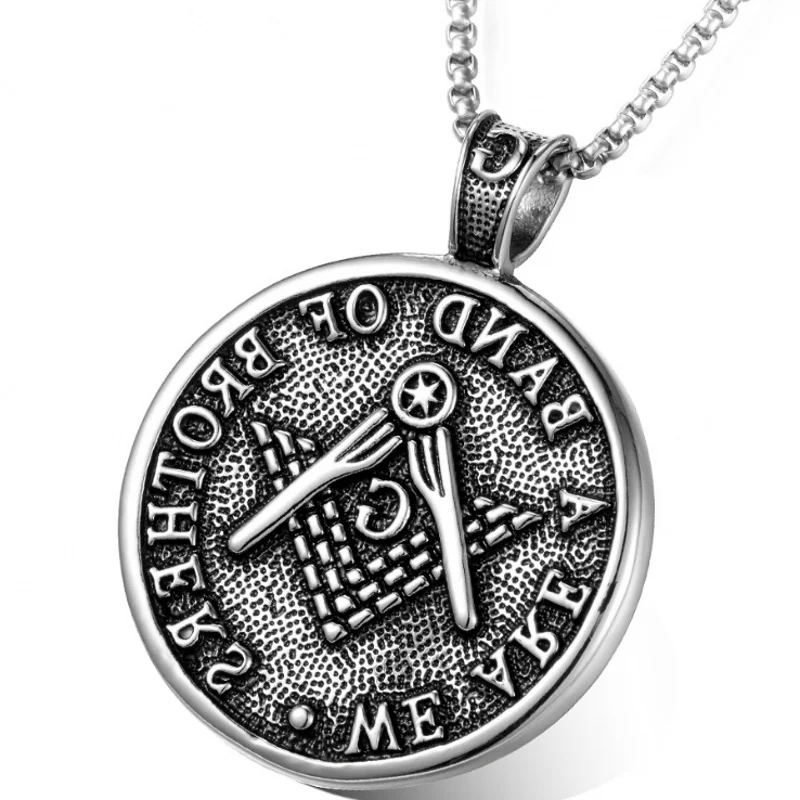 Fashion jewelry Europe and America Man&ampwoman Stainless Steel masonic Pendant Necklace Gift#199 | Украшения и аксессуары