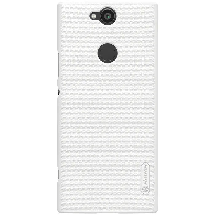 Белый Матовый чехол NILLKIN для sony Xperia XA2 Plus с держателем для телефона+ розничная посылка - Цвет: Белый