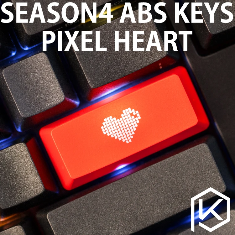 [HFSECURITY] красный цвет сердца ABS подсветка механическая клавиатура Keycaps введите