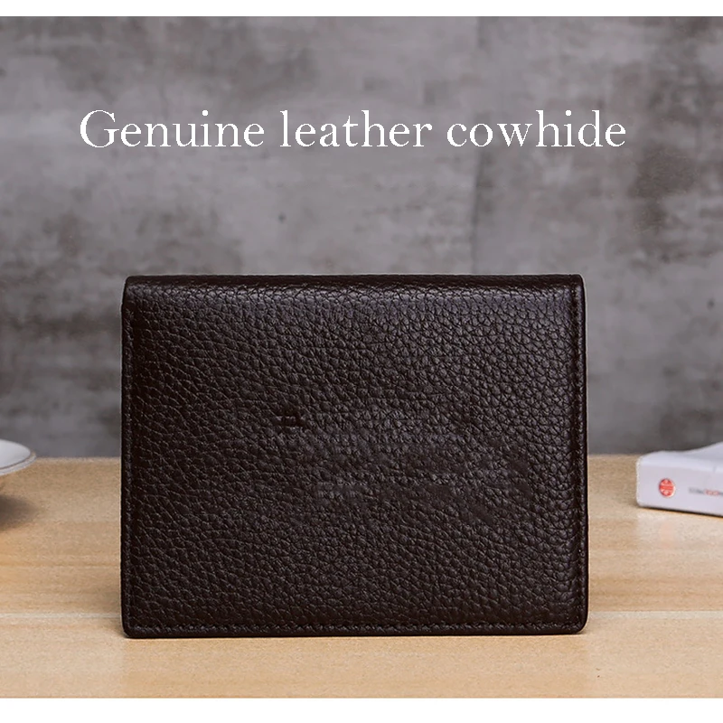 Men's Genuine Leather Wallet Passport Case Business Card Holder Driver's License Bank ID Credit card package sets | Багаж и сумки