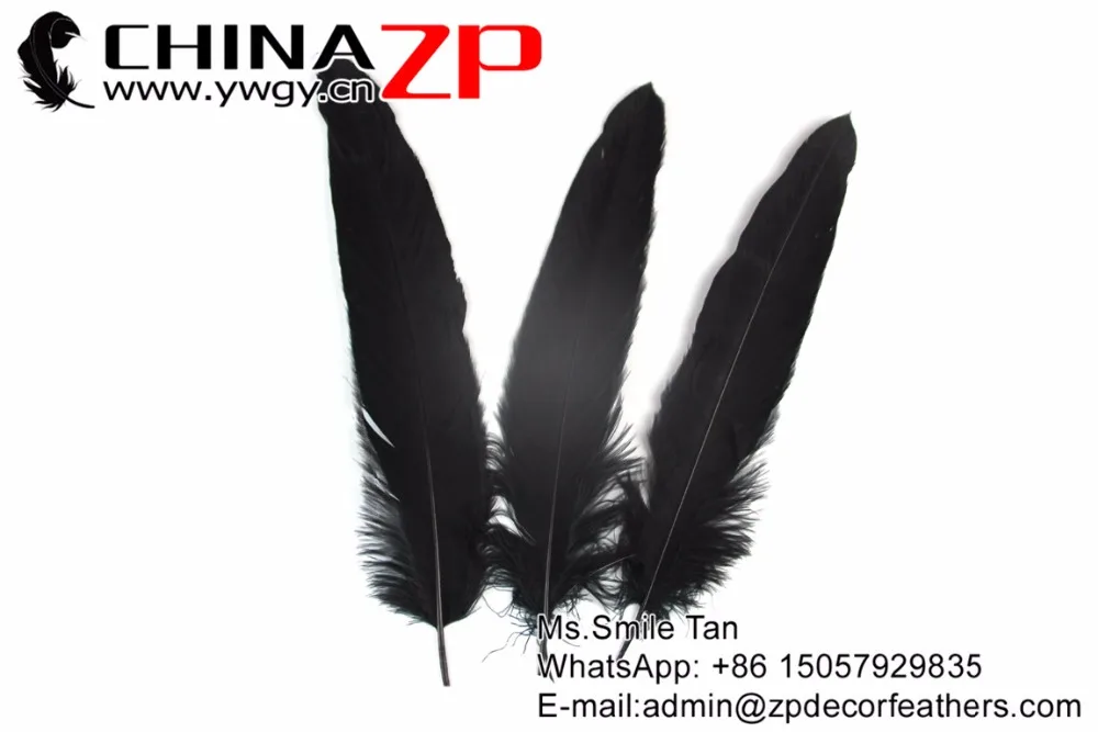 Новое поступление высокое качество оригинальные черные перья орла CHINAZP