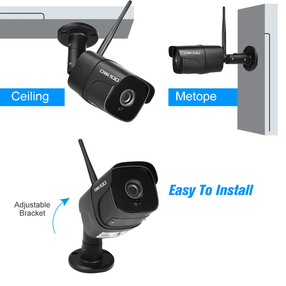 Беспроводная камера безопасности WIFI 1080P Поддержка P2P ONVIF домашняя ip IP66