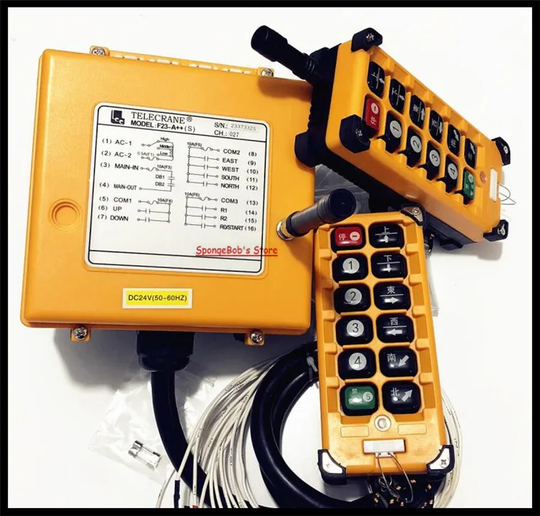 Φ ++ DC24V ACIndustrial радиоуправляемая лампа управления подъемным краном 2x передатчик + 1x приемник|Выключатели| |