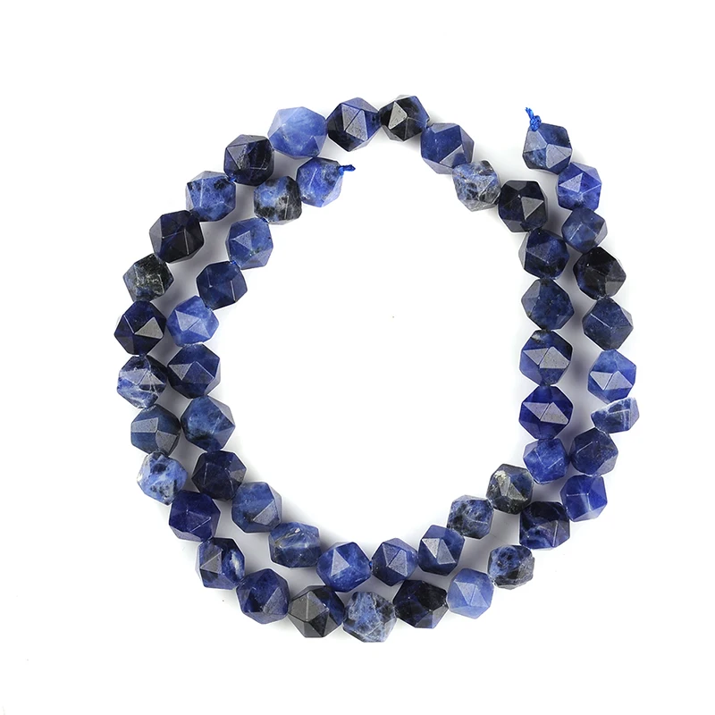 

6mm 8mm 10mm 12mm AAA Grade Faceted Old Blue Sodalite Natural Stone Beads DIY Loose Strand Beads Jewelry Making Bracelet Perles