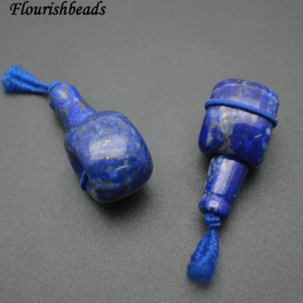 

Высококачественный натуральный Лазурит, драгоценный камень в форме калабаша, 3 ярда, подходит для изготовления буддистских ювелирных изделий