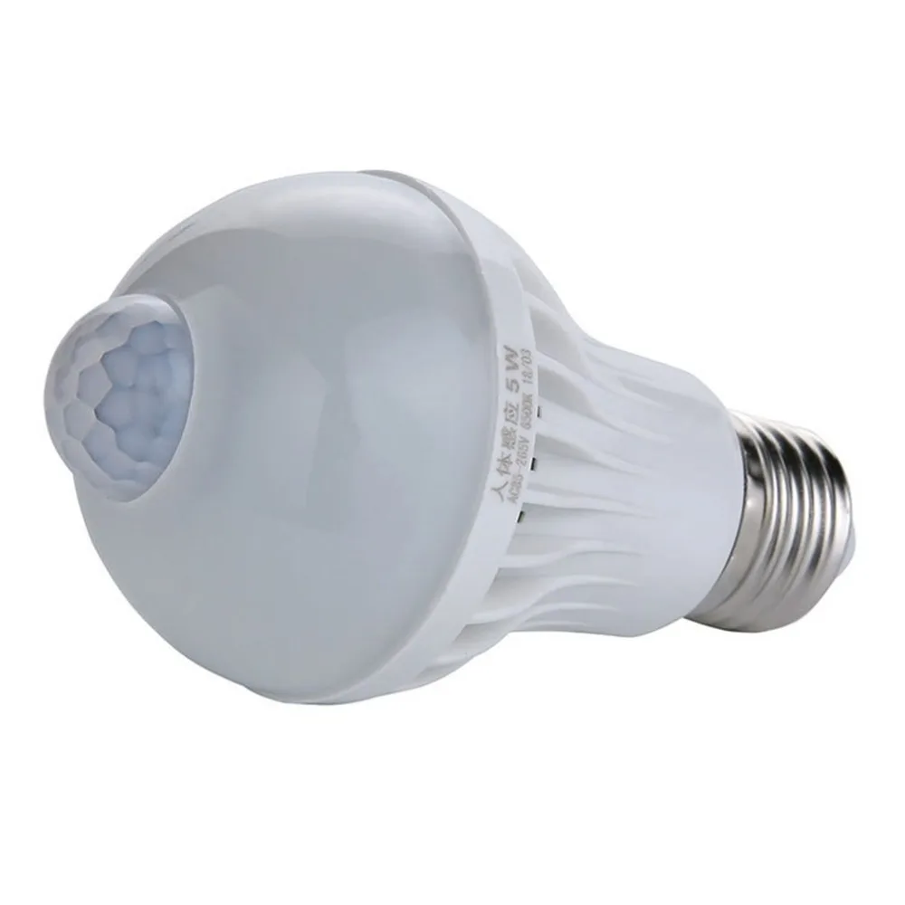 5W 7W 9W E27 Led Light Bulb Infrared Sensor Indoor Outdoor Human Induction Energy Saving Lamp Wholesale | Освещение