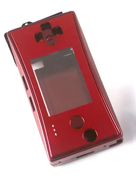 RED Металлический корпус чехол для nintendo Gameboy Micro GBM Передняя Задняя батарея Чехол держатель - Цвет: RED