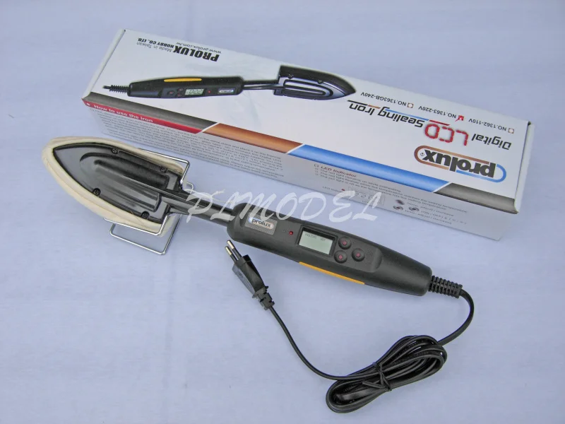 Prolux 110V 220V Электрический цифровой ЖК дисплей Уплотнение Утюг Температура для RC