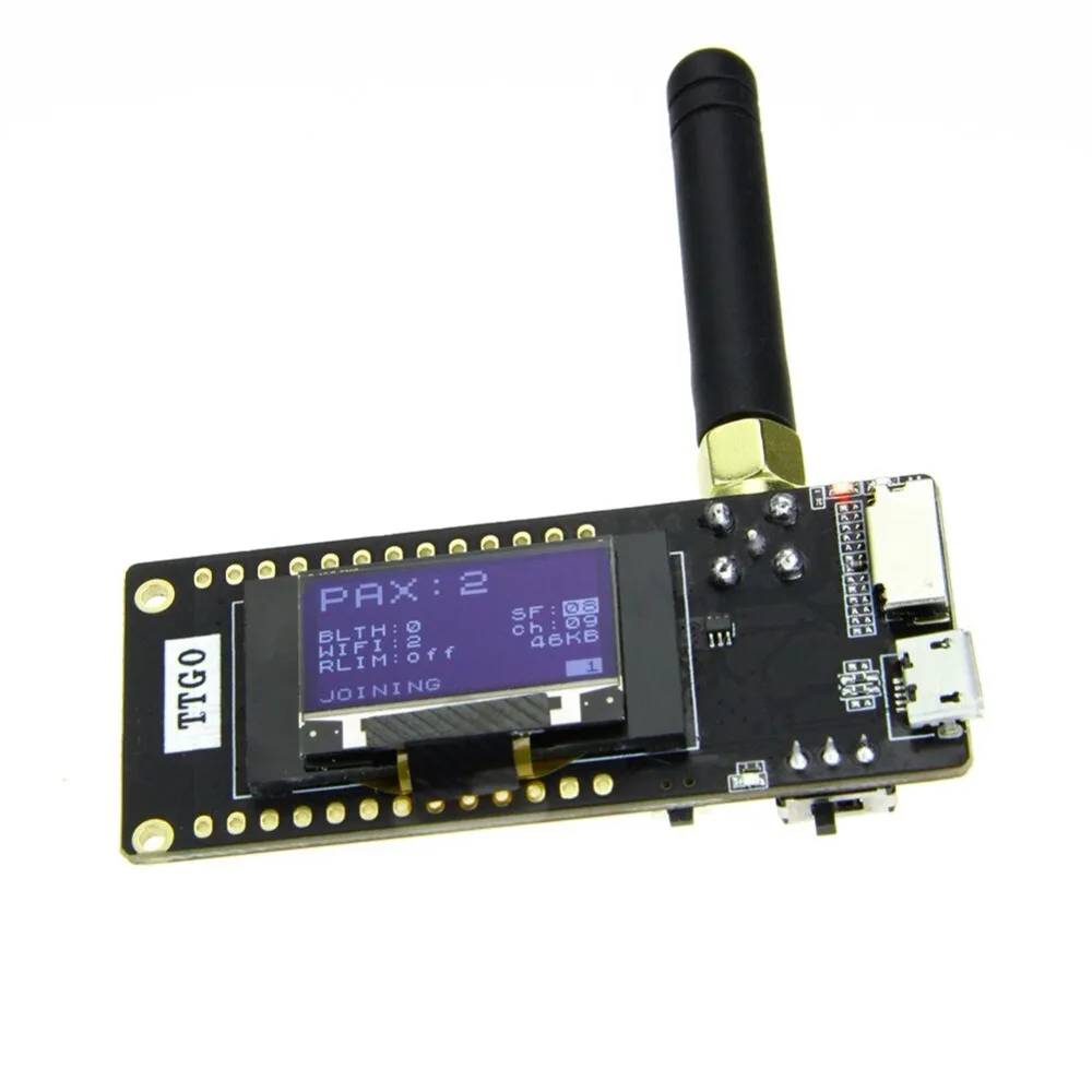 Лилиго®TTGO LoRa32 V2.1 _ 1 6 версия 868/915 МГц ESP32 LoRa OLED 0 96 дюймовая SD карта SMA Bluetooth WIFI