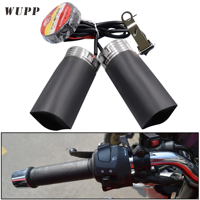 WUPP Motorcycle Dc12V Heated Handle Grip Universal Warmer Grips DIY Winter For Suzuki Motocross | Автомобили и мотоциклы