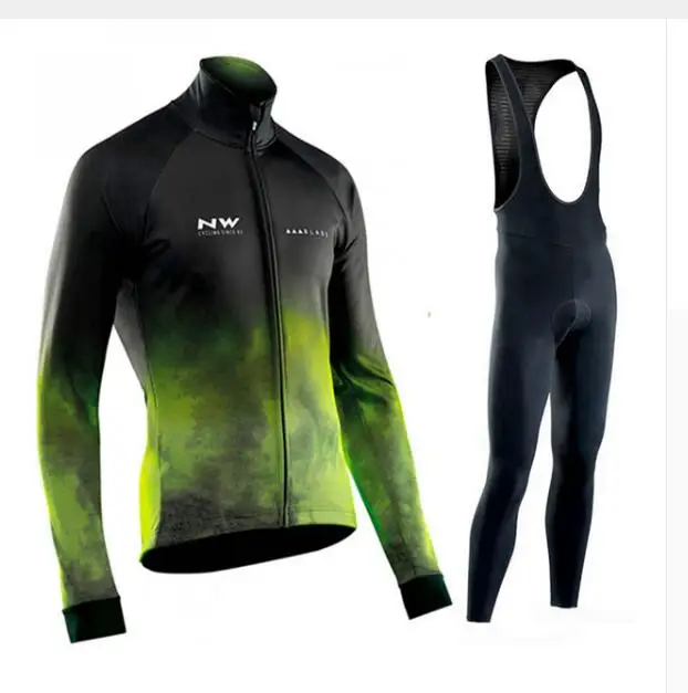 2019 Por T NW Northwave Велоспорт Комплект Майо Ropa Ciclismo гель комбинезон с длинным рукавом