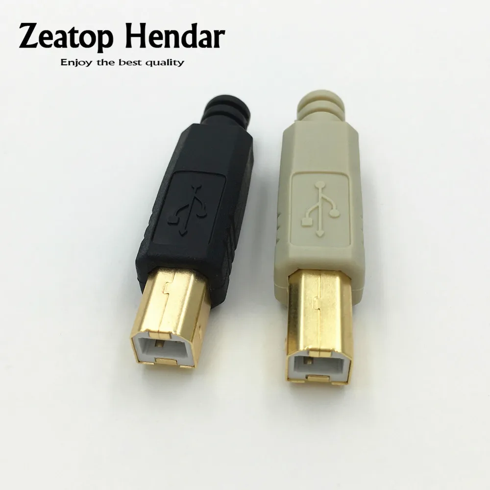 Позолоченный разъем USB 2 0 B Type 4 Pin для принтера шт. переходник в сборке припоя