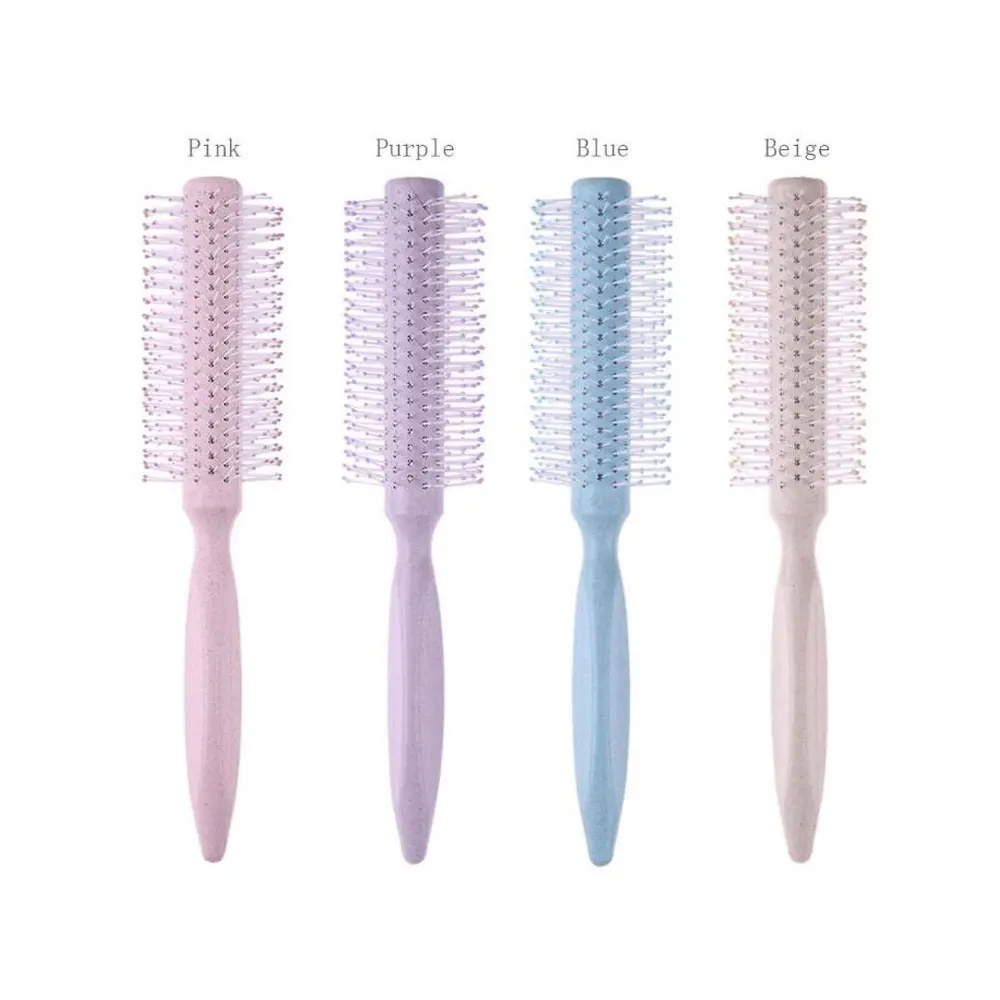 1 шт. щетка для волос мягкая щетина круглая расческа рулон завивки пластиковая