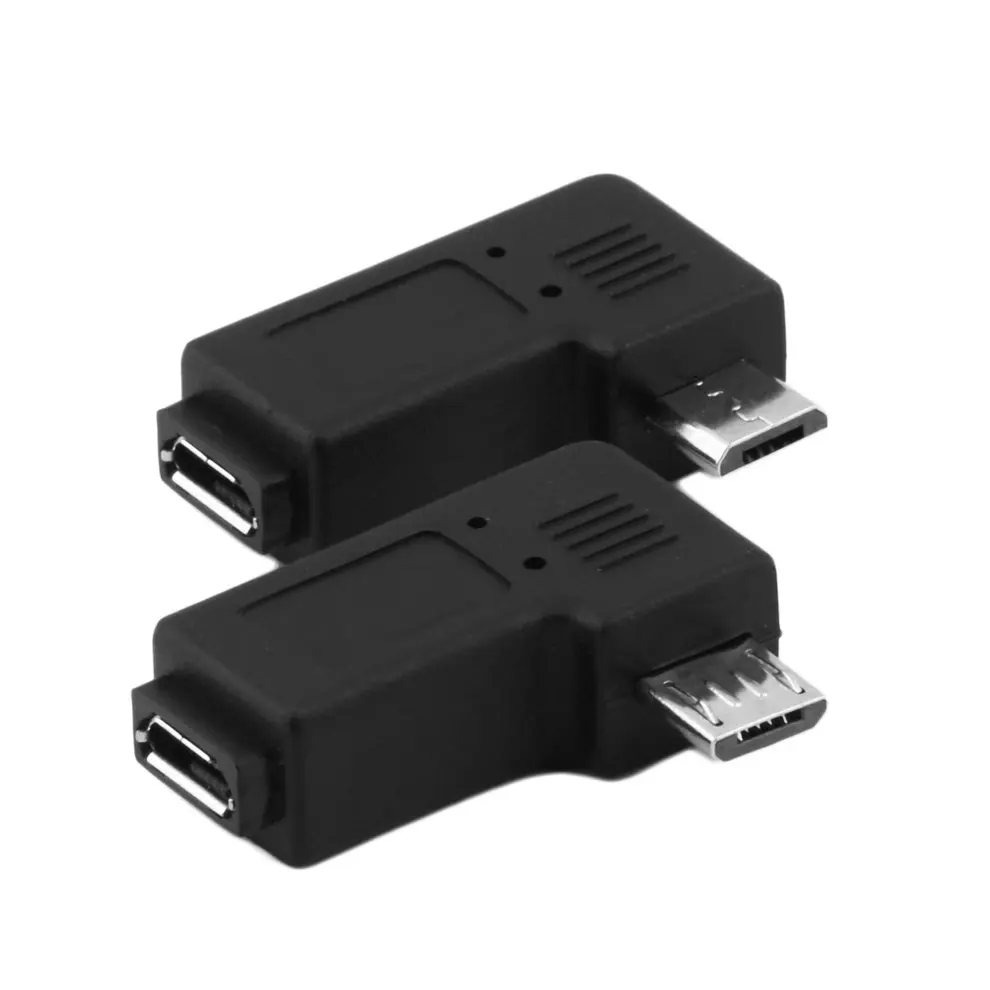 1 пара черный 90 градусов правый левый угол Micro 5 pin штекер для Female Plug переходники