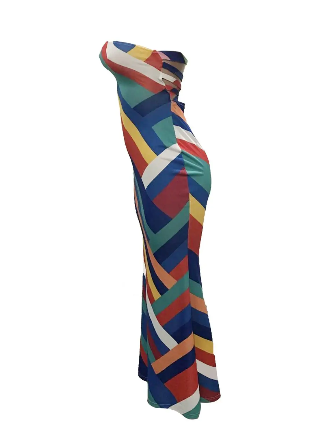 Joiekuno 2019 Striped Fashion Club Full Vestidos Lady High Quality Bodycon Strapless Party Sexy Long dress Women YS6049 | Женская одежда