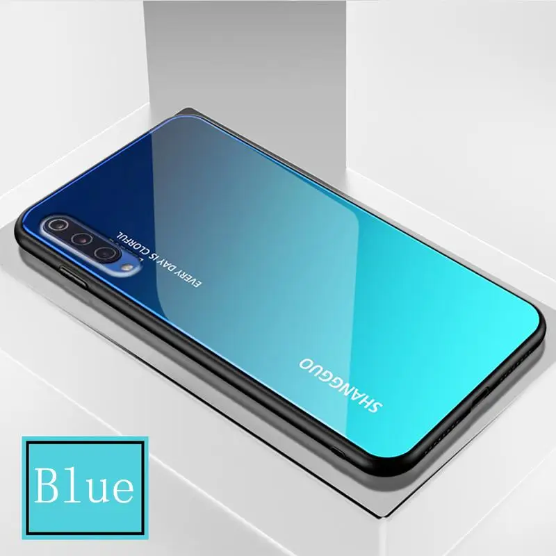 Чехол GFAITH из закаленного стекла с градиентом для Samsung Galaxy A50 чехол телефона чехлы