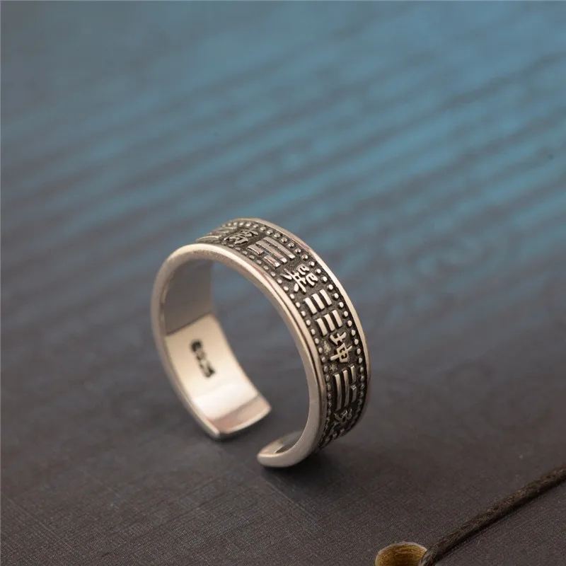 BESTLYBUY Real 925 Sterling Silver Ring Men Jewelry Fine jewelry Couple Lovers Gift Thai Vintage Style Free Shipping | Украшения и