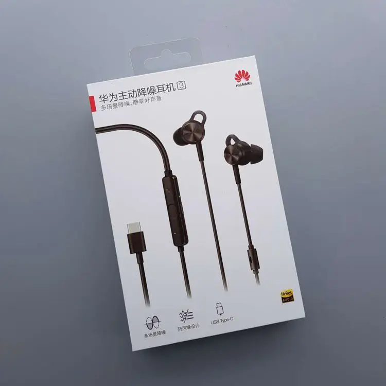 Huawei ANC 3 huawei активные наушники с шумоподавлением 3 Hi-Res качество музыки Usb type-C беззарядный микрофон подавление ветра