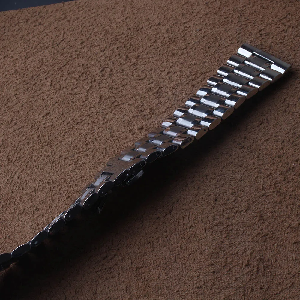 

Stainless Steel Watch Band Bracelet Fashion Metal Watchbands Strap Wristband Butterfly buckle 30mm 28mm 26mm 24mm 23mm 22mm new