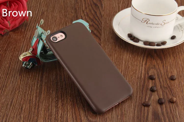 PU leather Case For iPhone Xs Xs max Xr X 8 7 Plus,good quality Back Cover luxury Phone Coque bag for SE 5S 6s plus without logo - Цвет: Brown