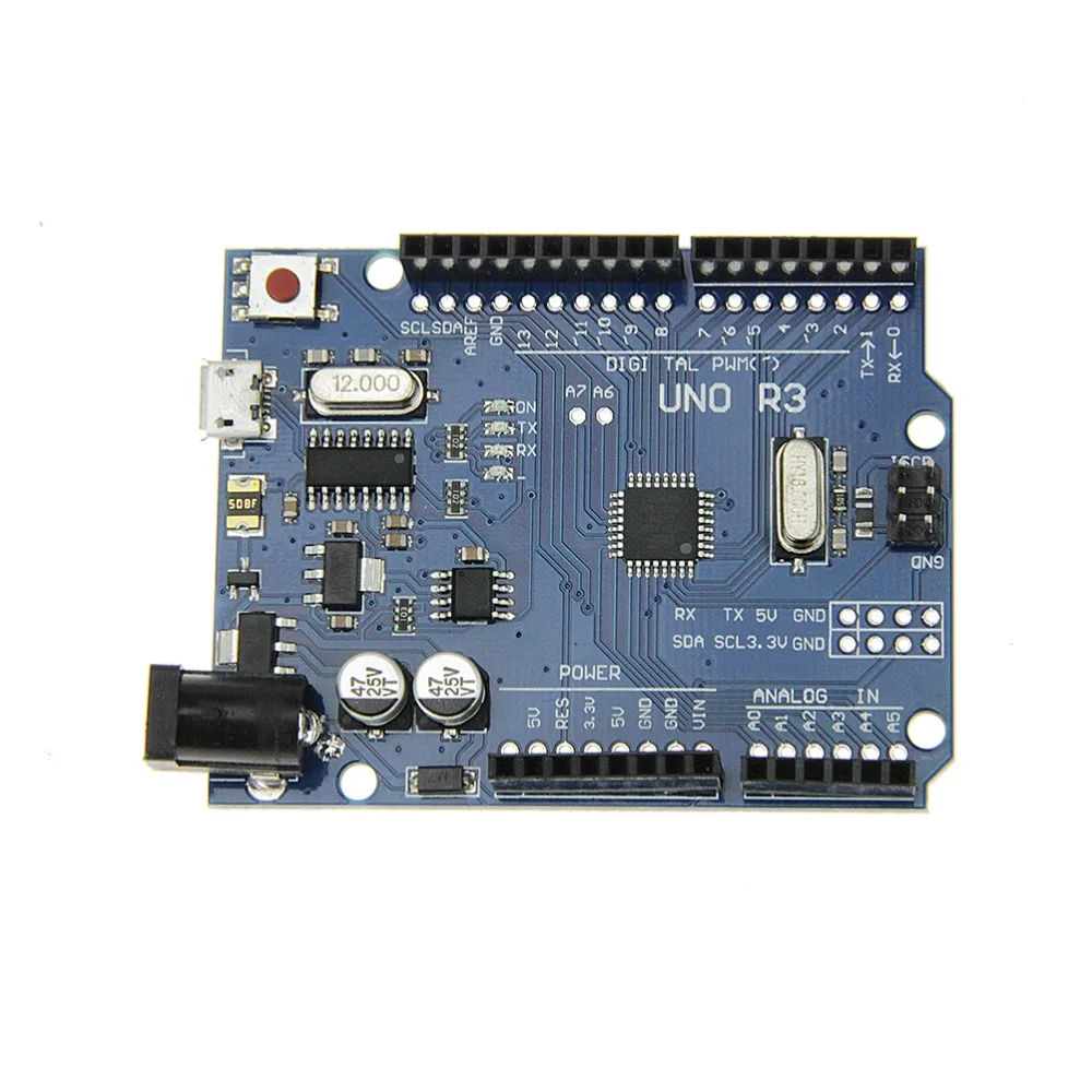 Плата ATmega328P CH340G UNO R3 для Arduino модуль с голубыми штифтами улучшение