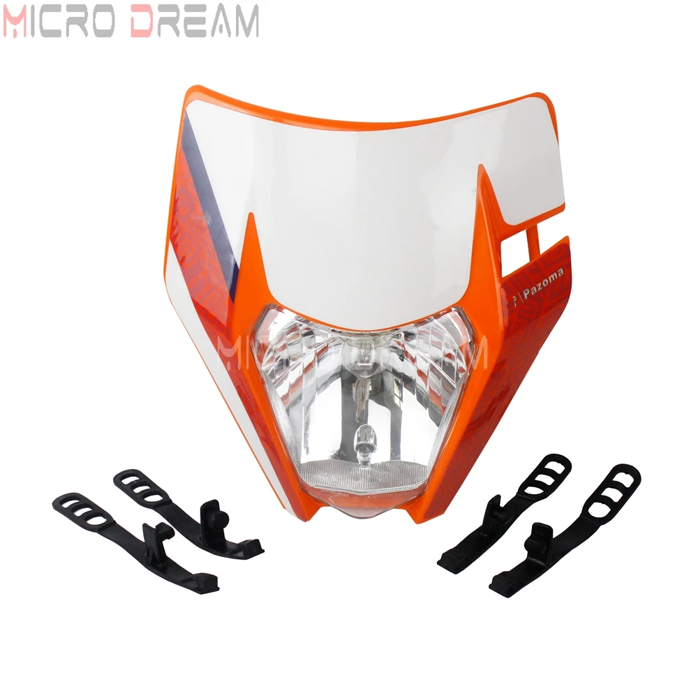 Оранжевый Светодиодный светильник для мотокросса Enduro MX 35 Вт универсальная лампа