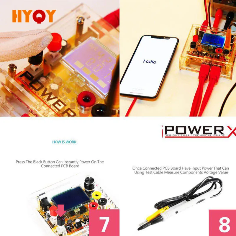 Ipowerx высокое поддержание точности блок питания для IPHONE 6/6 P/7/7 P/8/8 P/X IPOWER X