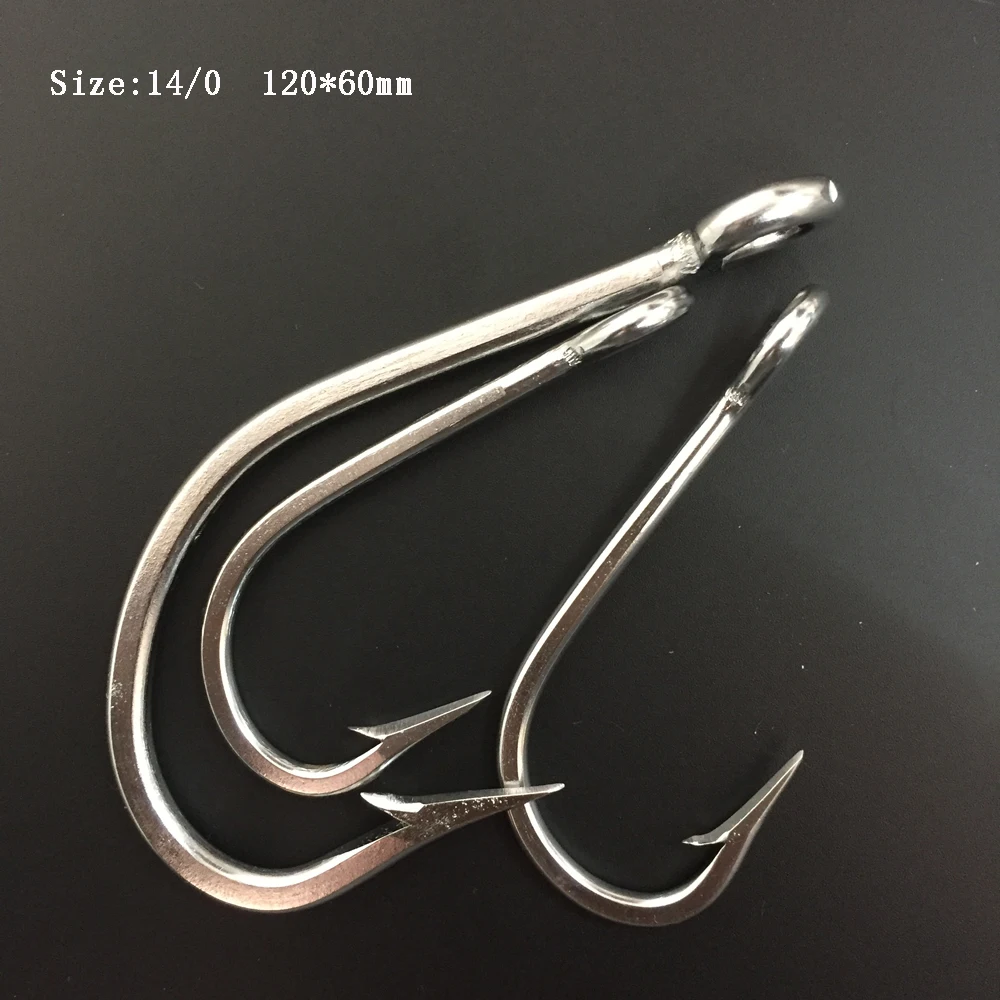 CN02 10 шт. 14/0 рыболовный крючок Mustad из нержавеющей стали двигающийся Big Game | Спорт и