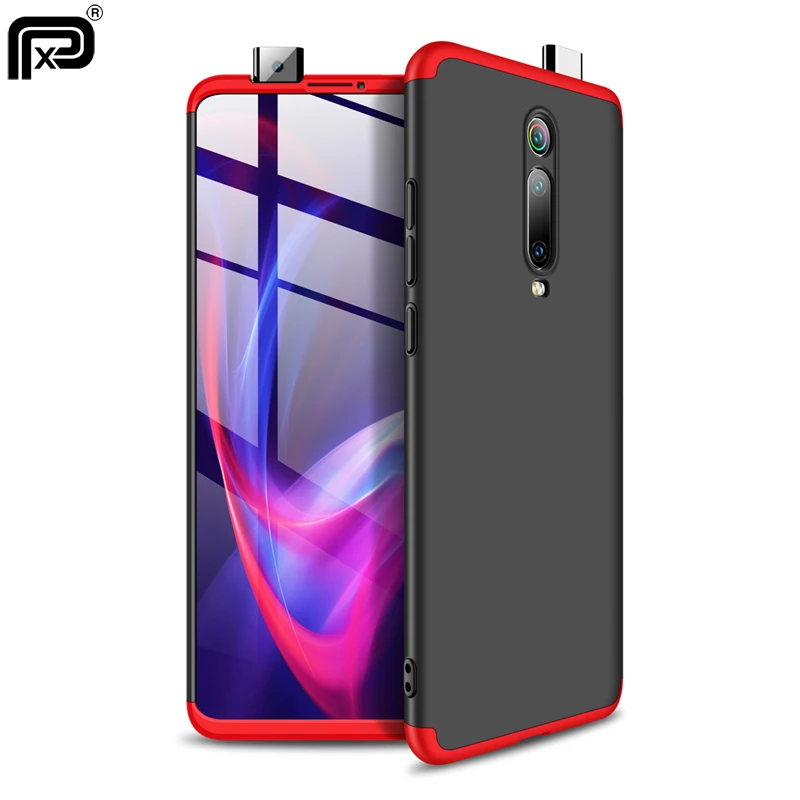 Для mi 9 T Pro Red K20 Чехол для телефона 360 полная защита Жесткий ПК 3 в 1 матовая