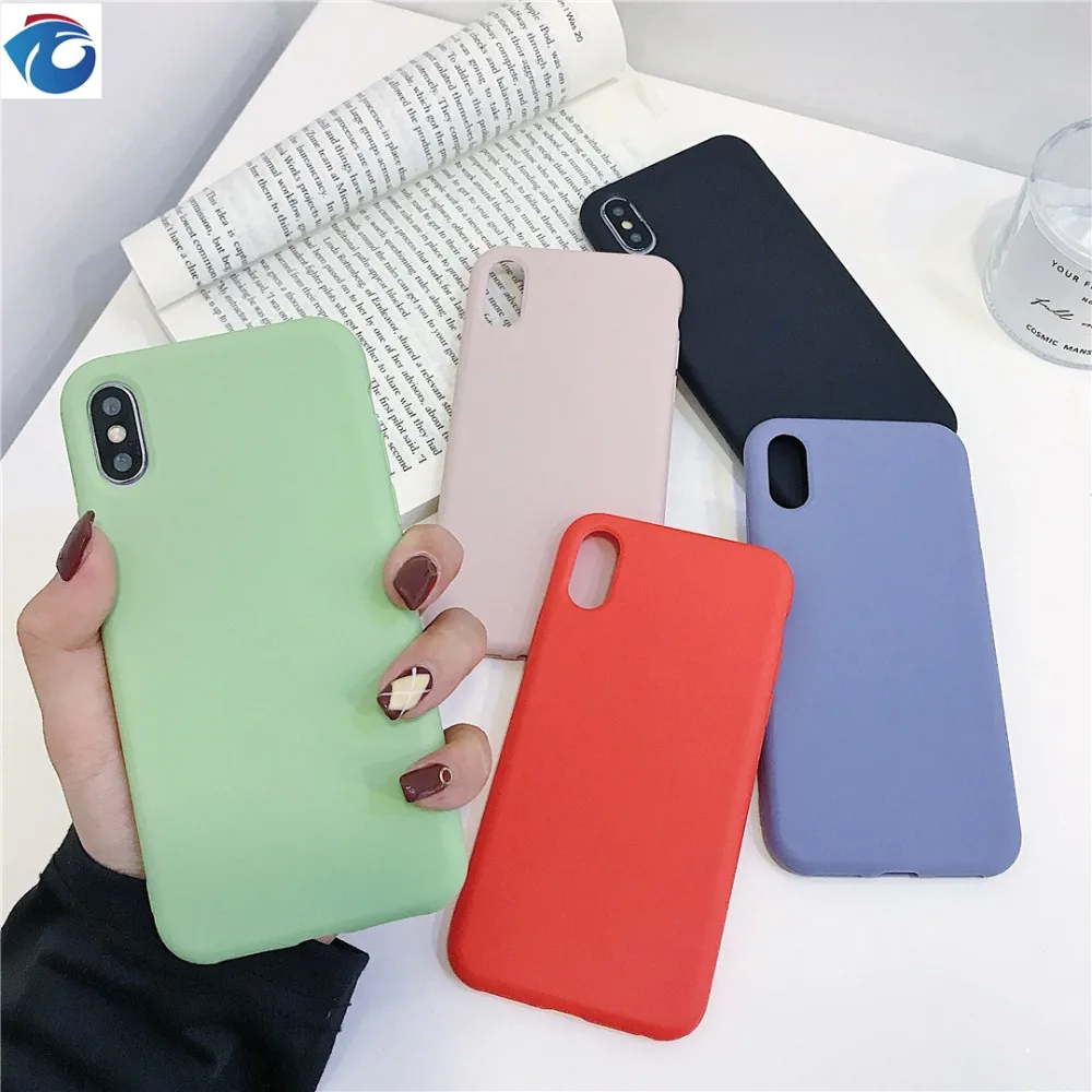 HUANQING Luxury Liquid Silicone Case For iPhone 7 6 Plus Phone Cover for Apple 8 6s X XS MAX XR Protection |