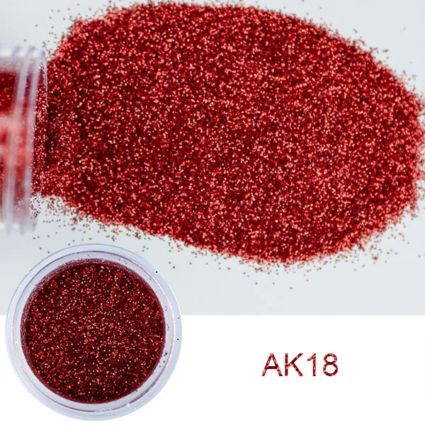 AK18 10 г погружающийся порошок 24 цвета Блеск для ногтей пигмент порошок положить пальцы в блестящий дизайн ногтей Блеск Маникюр украшения NAK - Цвет: AK18