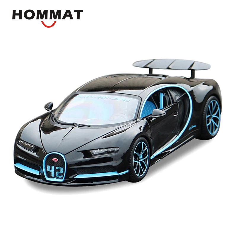 HOMMAT Simulation 1:18 Bugatti Chiron W16 супер модель автомобиля сплав литье под давлением