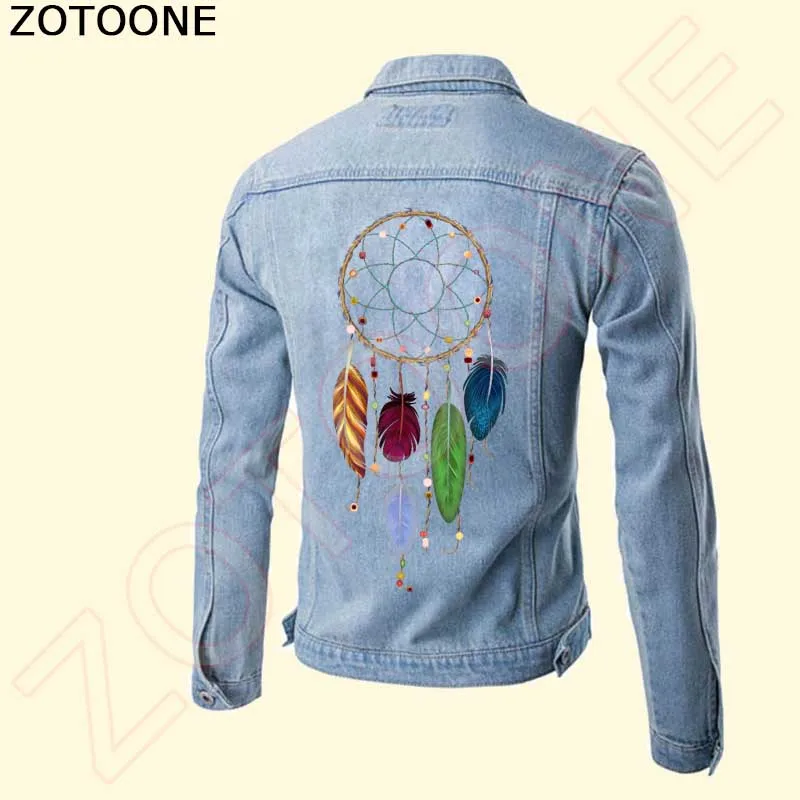 ZOTOONE железные перья Ловец снов патчи для одежды платья рубашки утюжок переноса
