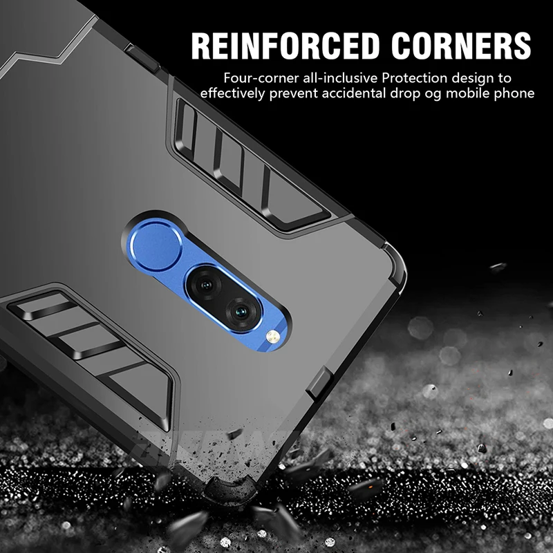Для HUAWEI mate 10 lite чехол Kickstand жесткая задняя панель из поликарбоната для Huawei