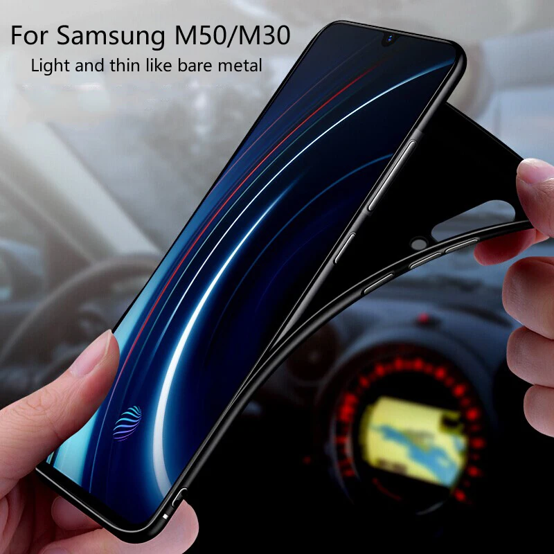 Чехол для телефона Samsung Galaxy A30 мягкий силиконовый тонкий матовый чехол-бампер A50