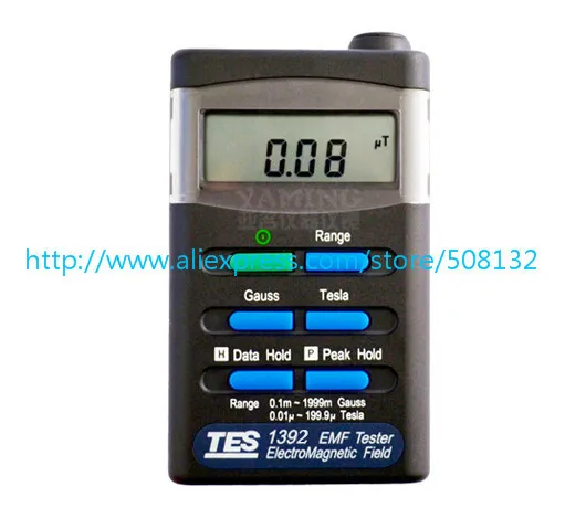 EMF тестер Гаусс измеритель электромагнитного поля TES1392 данные регистрации|field