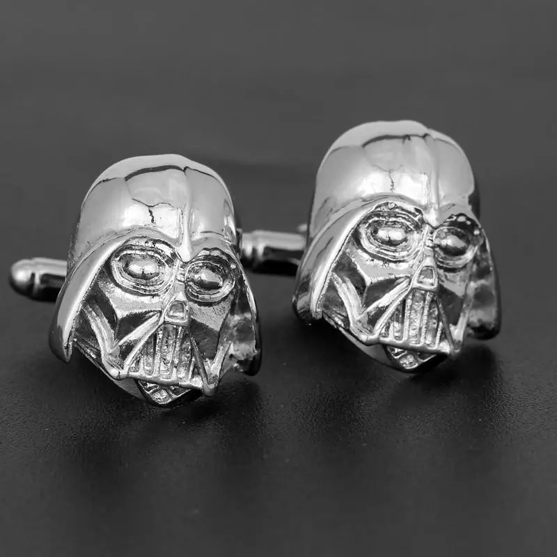 5 Запонки «Звездные войны» Сокол Дарт Вейдер BB8 R2D2 истребитель рыцарь Штурмовик супергерой Зажимы для галстука, запонки для фанатов ювелирные изделия подарок - Окраска металла: 5