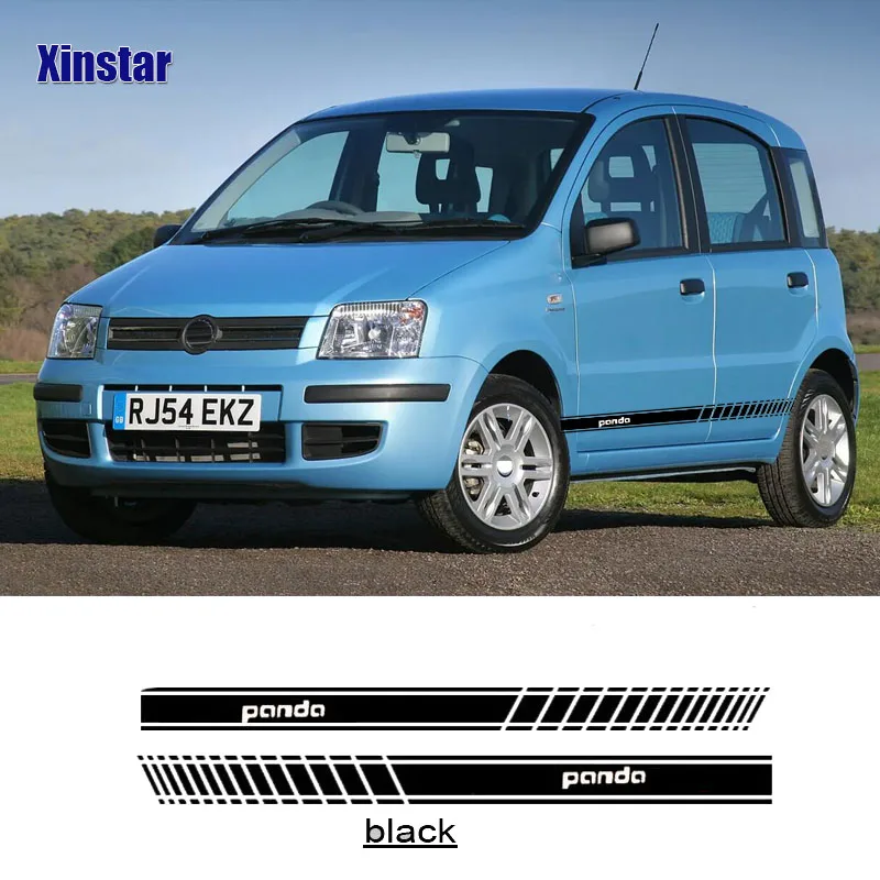 2 шт Наклейка на дверь автомобиля Ручка Наклейка для fiat panda
