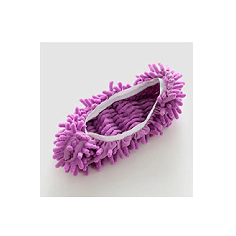 UNTIOR Dust Mop тапочки; обувь для мытья полов; легко чистить; для ванной; для офиса; для кухни; многофункциональные швабры; тапочки; обувь; 5 цветов - Цвет: Purple