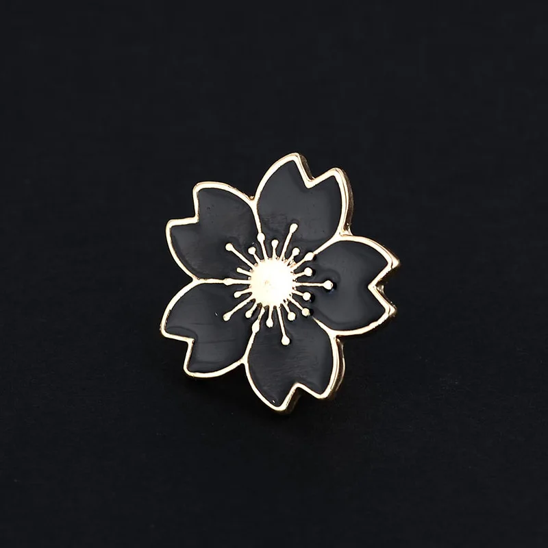 5 цветов Милые Броши в виде для женщин унисекс пуговицы растений металлическая