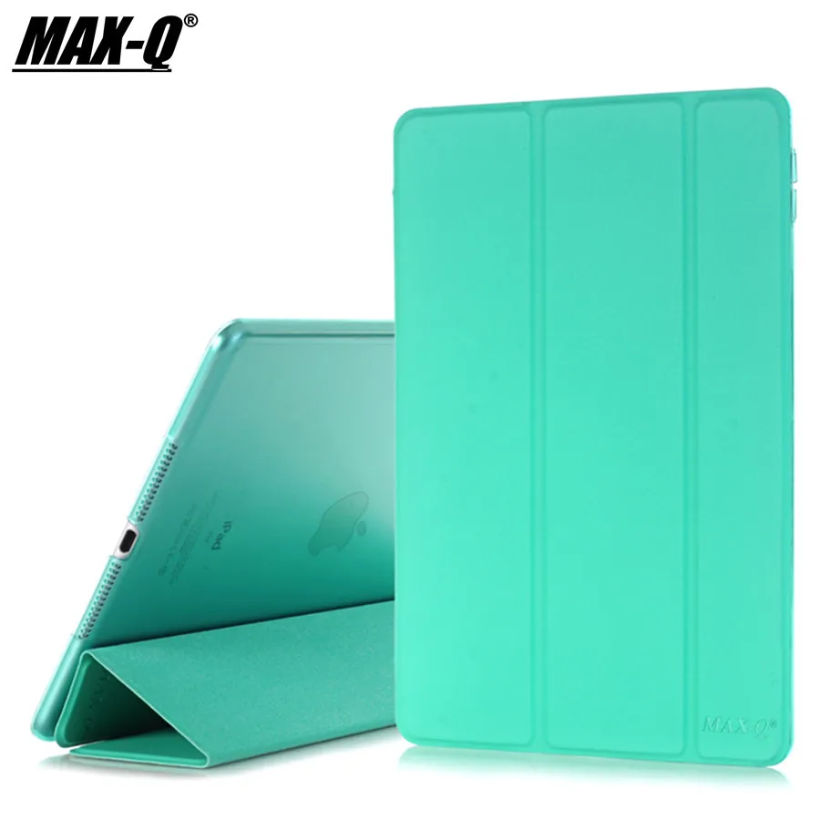 Чехол для Apple iPad Air 2 MAX Q Цвет полиуретановый прозрачный сзади Ultra Slim Light Вес Trifold