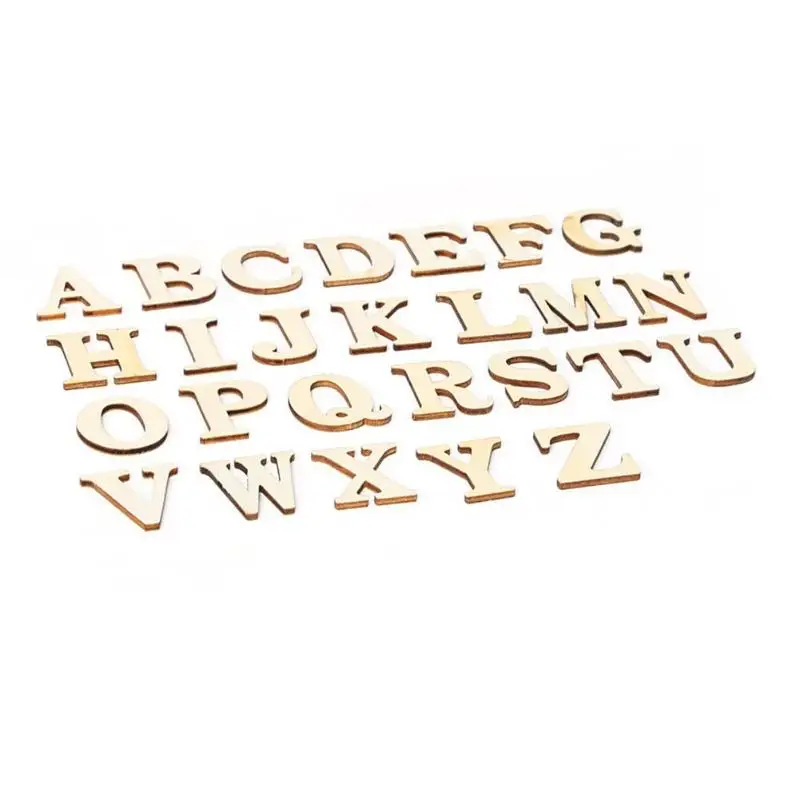 26 Английских Букв Алфавита деревянные цифры домашнее искусство ремесла буквы